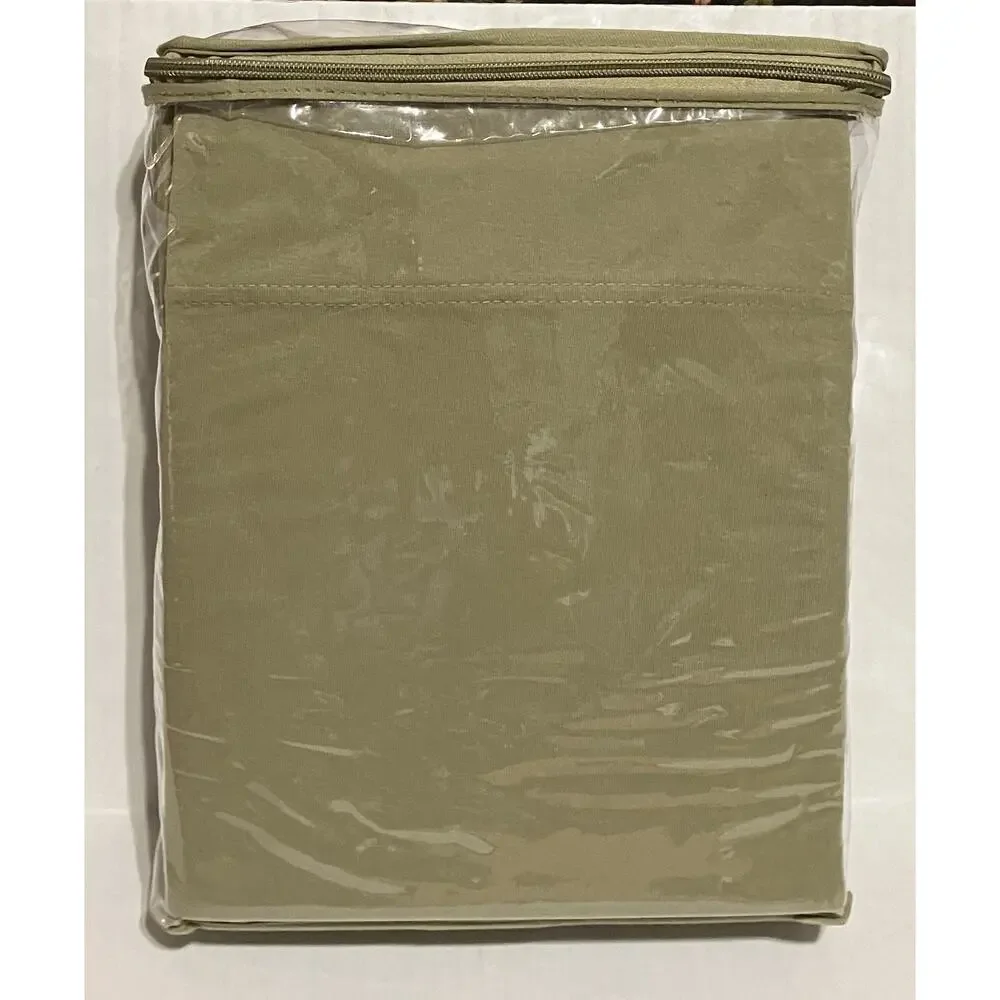 Destiny Crescent Bedding Twin XL Hospital Sheet Set Jersey Knit Sage Green NIP